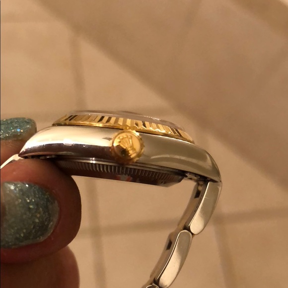 Rolex Oyster Perpetual Datejust w/ Blue Face - Picture 8 of 8